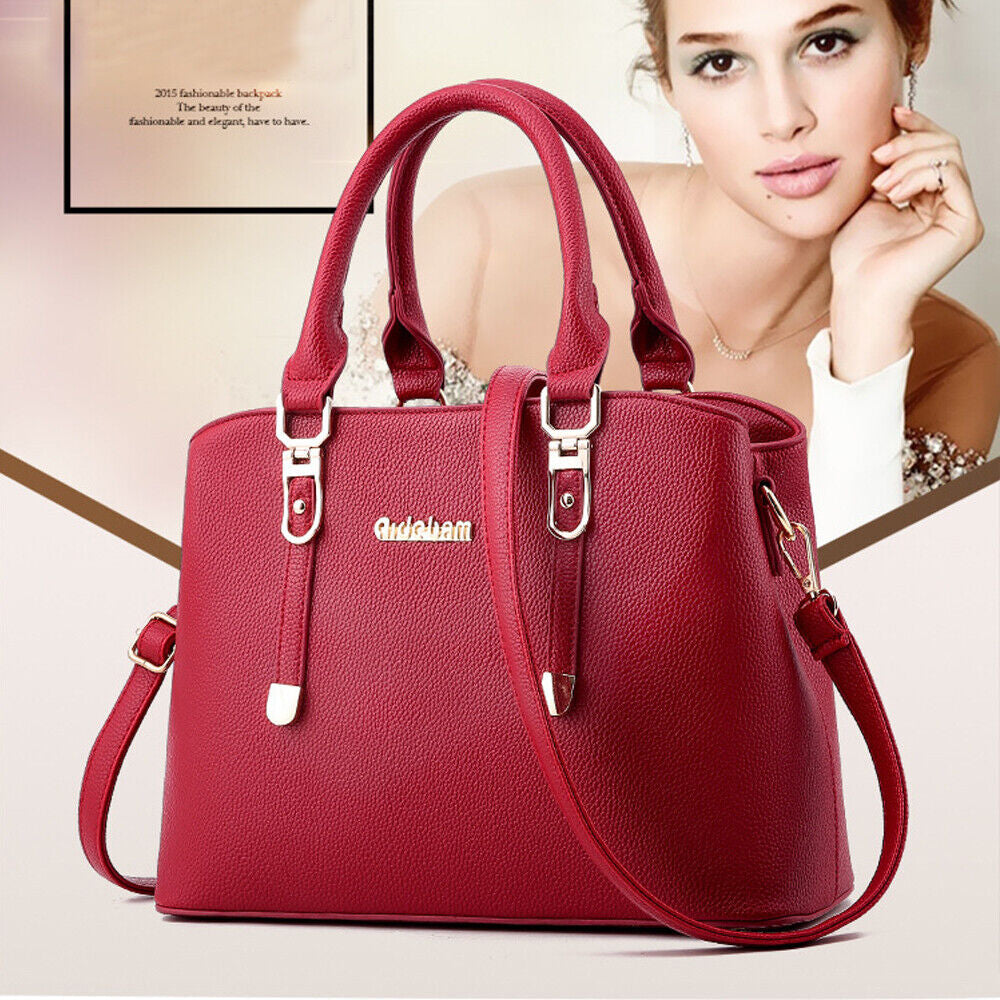 Women Lady Leather Handbags Messenger Shoulder Bags Tote Satchel Purse Large