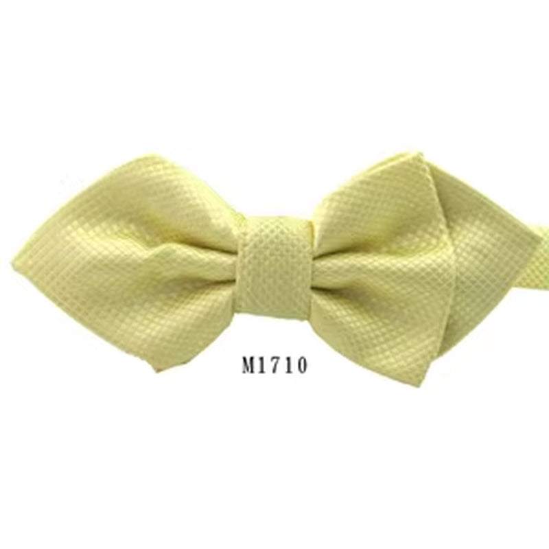 NEW Classic Bowtie Fashion Neckwear Adjustable Men Bow Tie for Wedding Solid Color Polyester Suits Bowties for Men