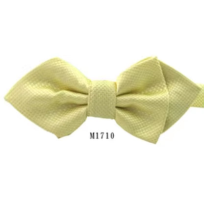 NEW Classic Bowtie Fashion Neckwear Adjustable Men Bow Tie for Wedding Solid Color Polyester Suits Bowties for Men