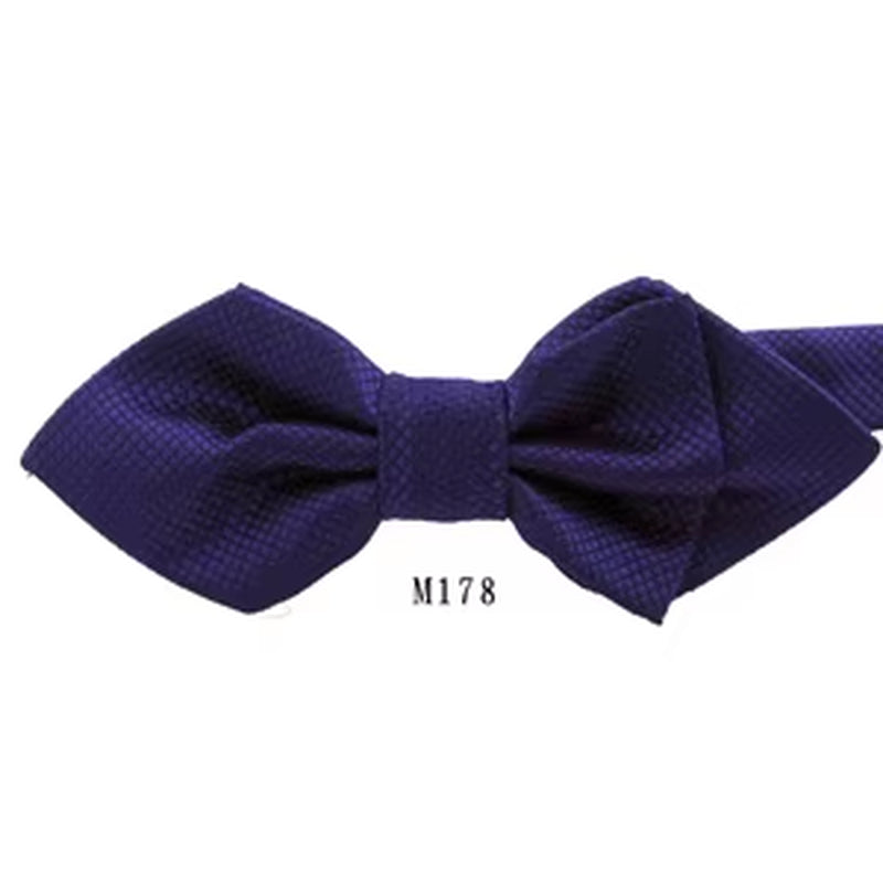 NEW Classic Bowtie Fashion Neckwear Adjustable Men Bow Tie for Wedding Solid Color Polyester Suits Bowties for Men