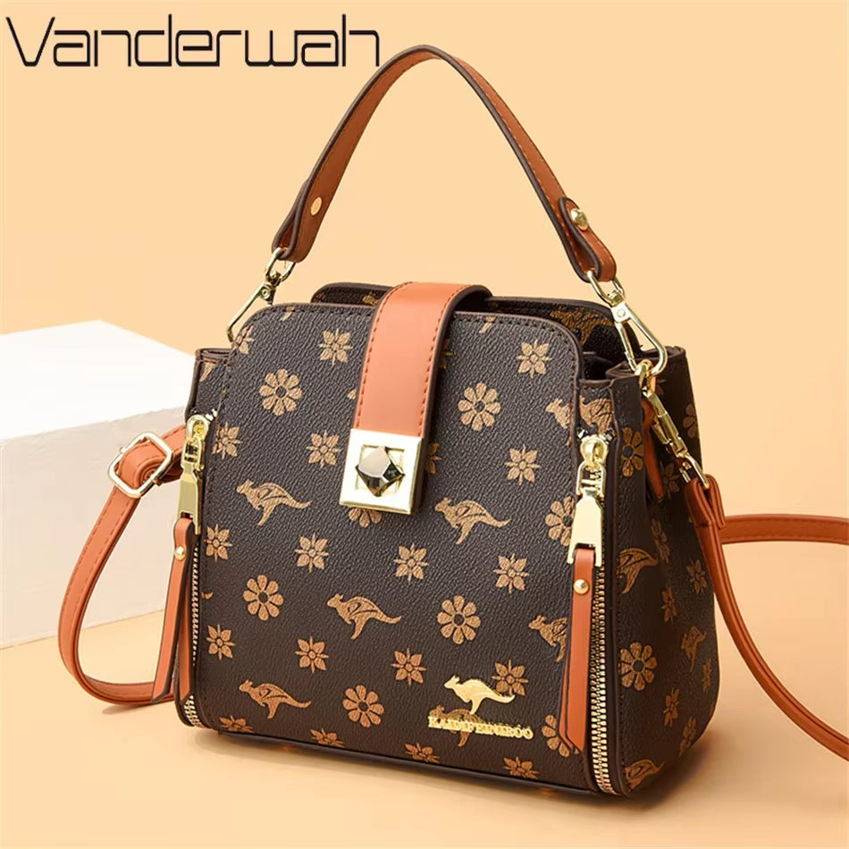 Luxury Genuine Brand Handbags Women'S Bags Designer Handle Bags High Quality Shoulder Messenger Bags Fashion Leather Sac a Main