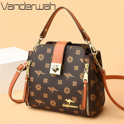 Luxury Genuine Brand Handbags Women'S Bags Designer Handle Bags High Quality Shoulder Messenger Bags Fashion Leather Sac a Main