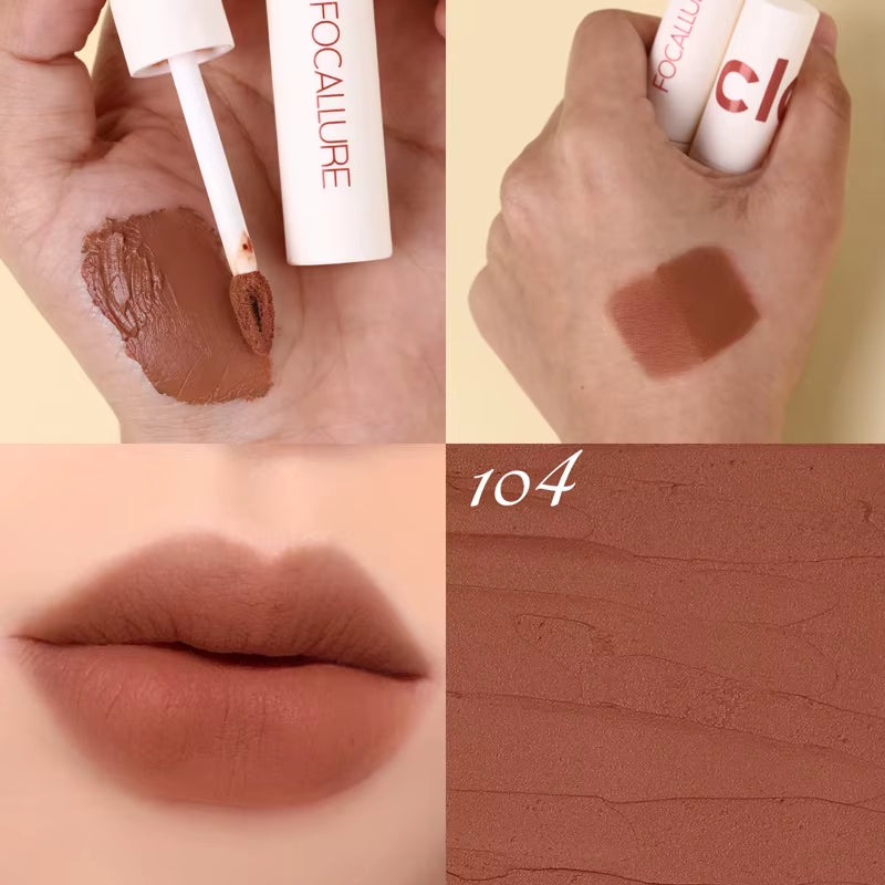 Matte Lipstick Velvet Mist Lip Clay Not Dry Lip Cream 25 Color Nude Lip Stick Waterpoof Lip Cosmetic Makeup Wholesale
