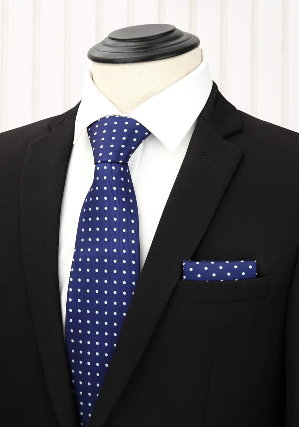 Mens Ties and Pocket Square Set Business Elegant Ties for Men Classic Lot 3 Pcs Wedding Party Neckties & Handkerchief