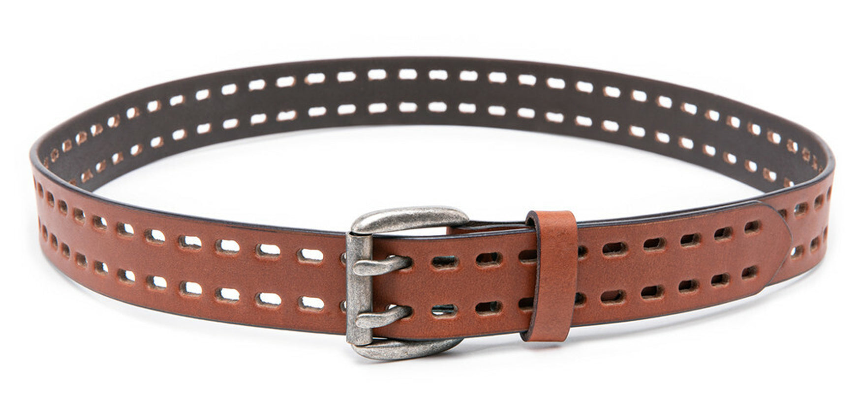 Men’S Top Grain Leather Belts for Men Genuine Solid Belt Workmen 1.5Inch Width