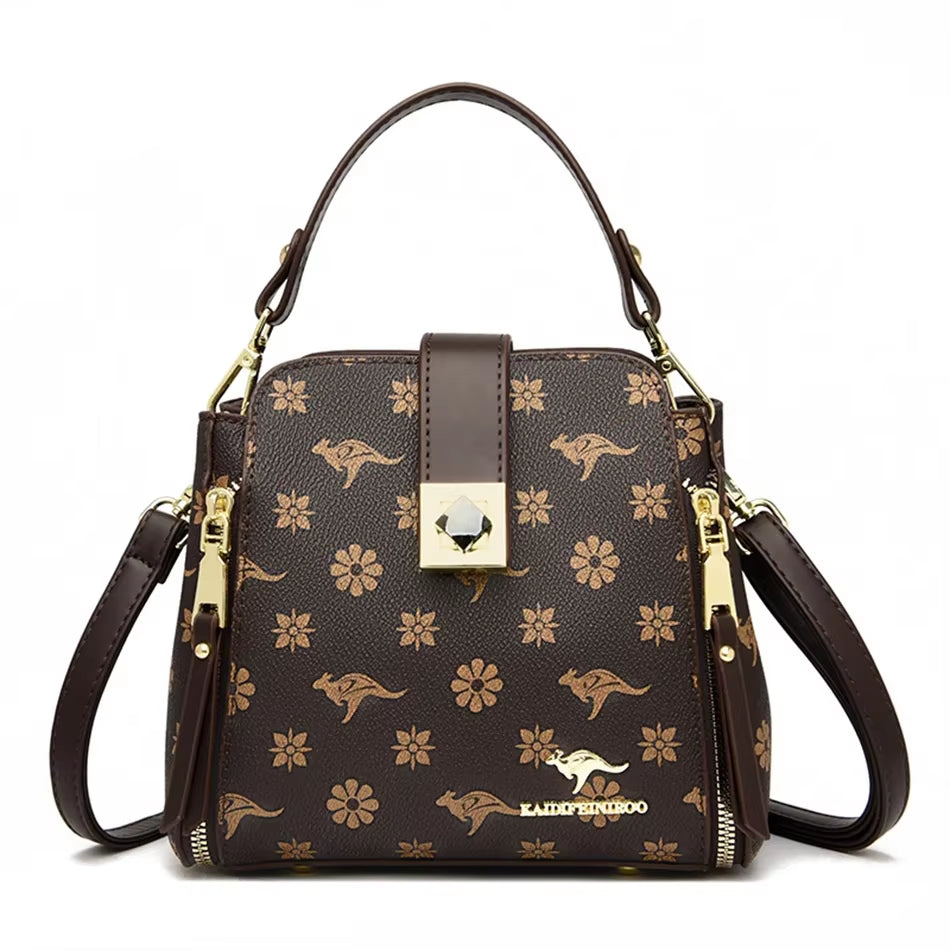 Luxury Genuine Brand Handbags Women'S Bags Designer Handle Bags High Quality Shoulder Messenger Bags Fashion Leather Sac a Main