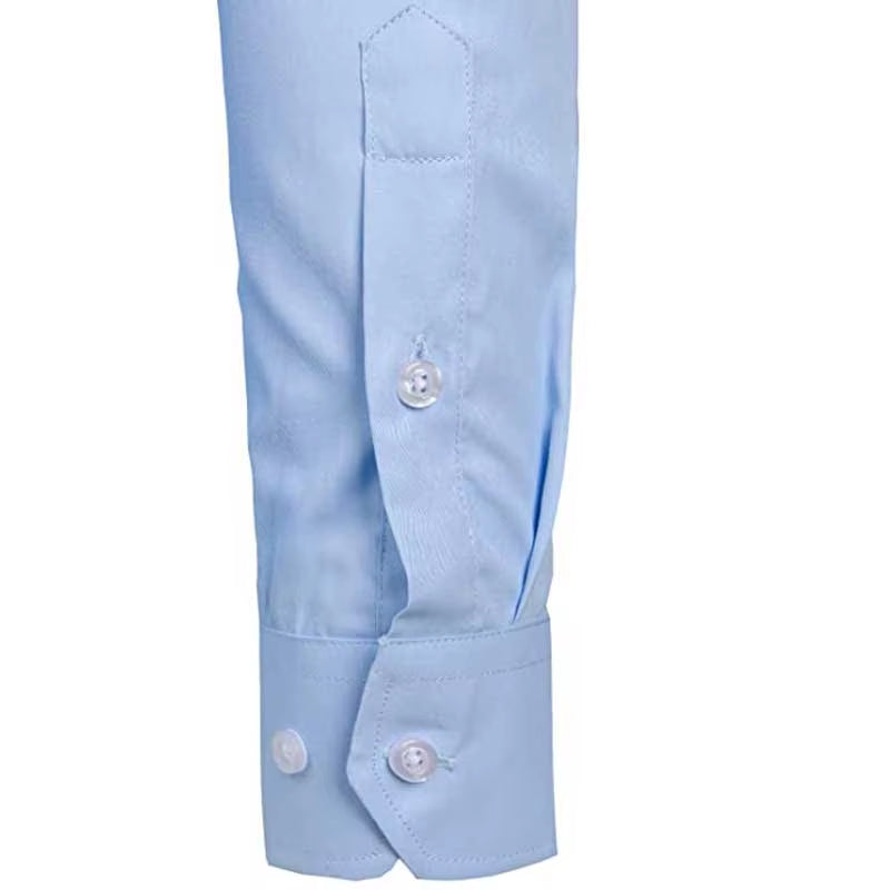 Men'S Top Quality Dress Shirts 2023 Fashion New Slim Fit Long Sleeve Shirt Men Black White Formal Button up Shirt Chemise Homme