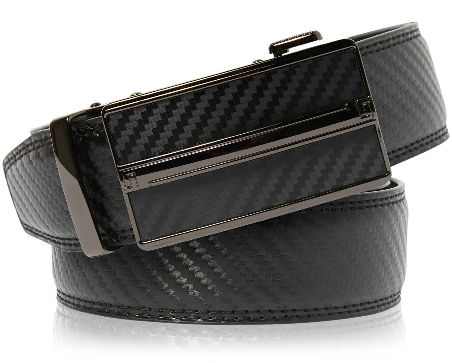 Genuine Leather Mens Ratchet Belt Belts for Men Adjustable Automatic Buckle