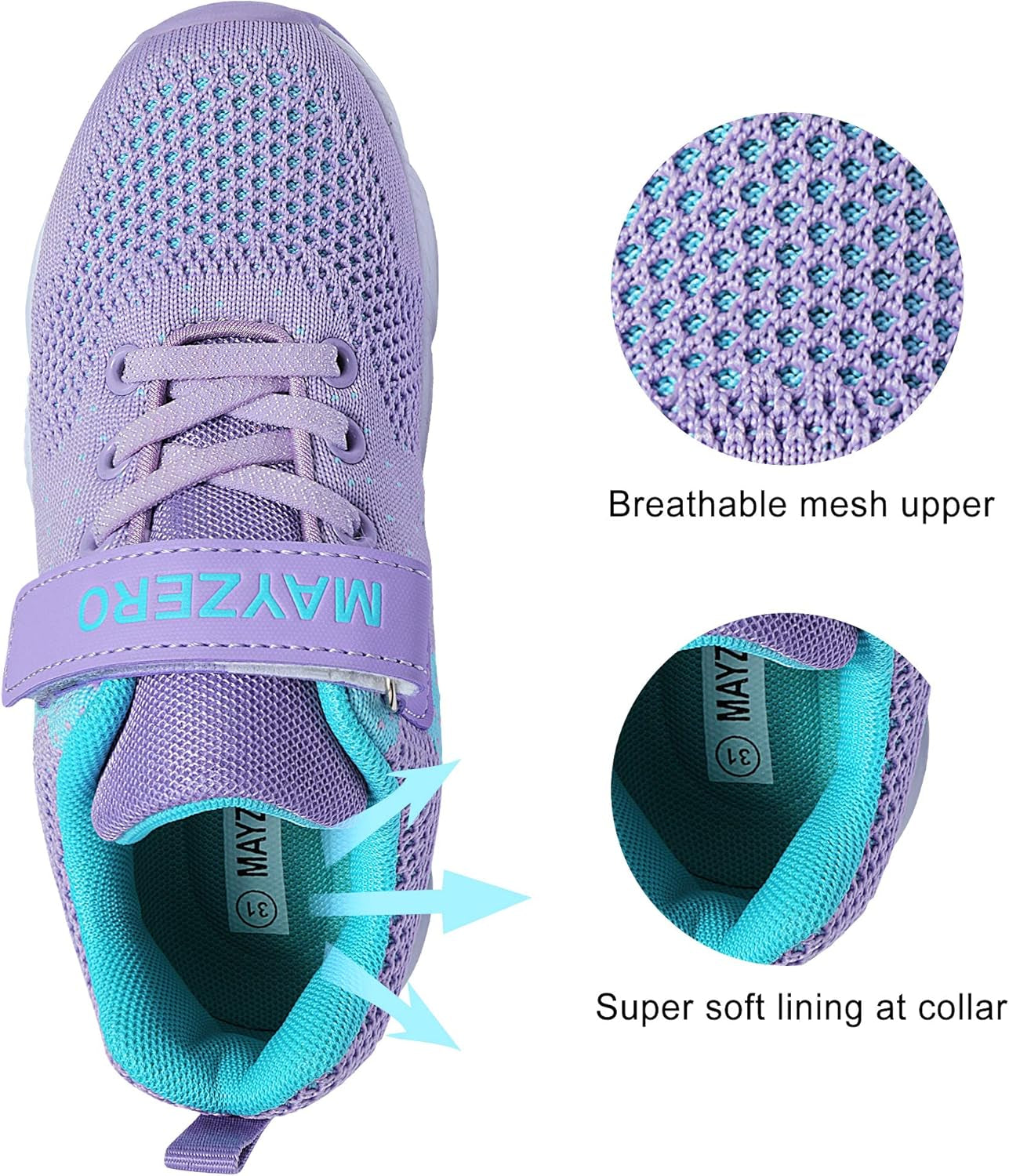 Kids Tennis Shoes Breathable Running Shoes Walking Shoes Fashion Sneakers for Boys and Girls