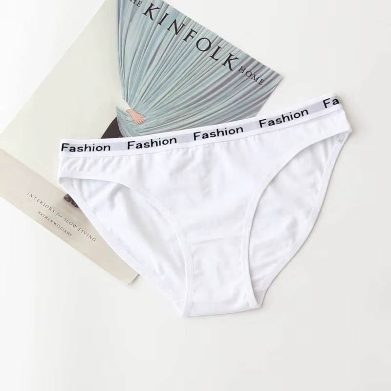 3Pcs Cotton Panties Female Underpants Fashion Women Briefs Underwear Sports plus Size Lingerie Women'S Intimates