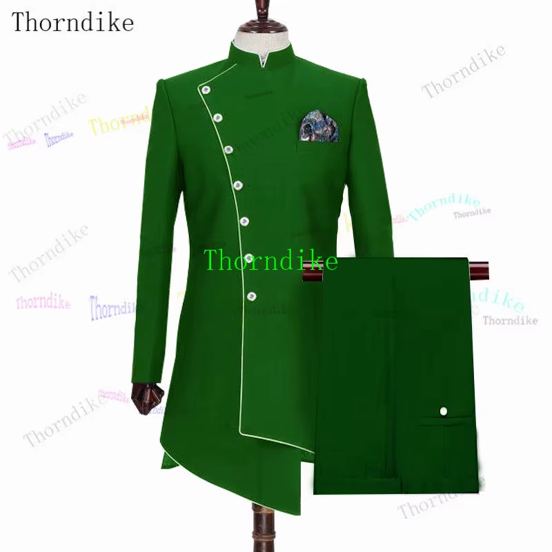 Custom Royal Blue Slim Fit Wedding Costume Suit for Men Groom Suits Tuxedos 2 Pcs Groomsmen Party Suits Wedding Tuxedo