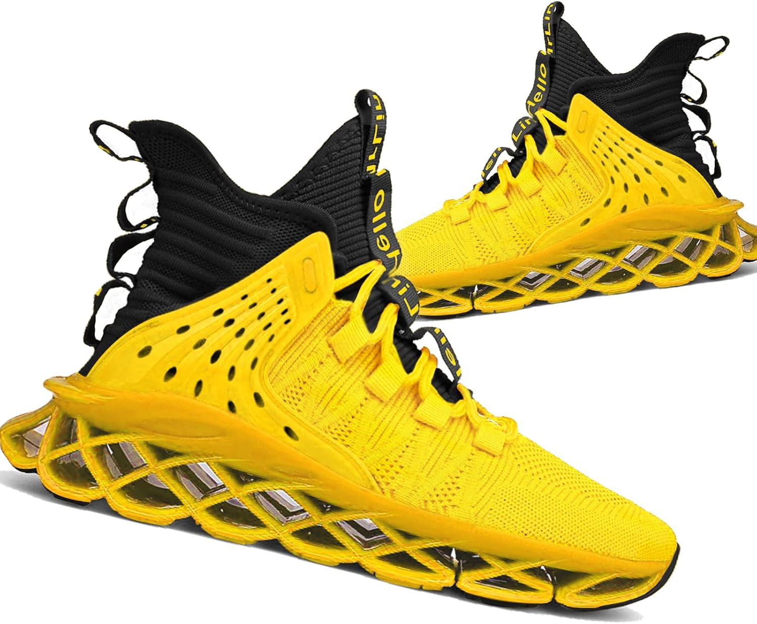 Men'S Running Shoes Non Slip Athletic Tennis Walking Blade Type Sneakers Hip Hop