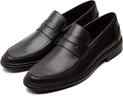 Dress Shoes for Men - Handmade Men'S Shoes - Leather Moccasins -Smart Shoes -Italian Craftsmanship - Casual Shoes for Men Black Size 10