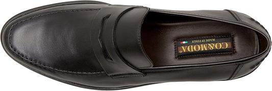 Dress Shoes for Men - Handmade Men'S Shoes - Leather Moccasins -Smart Shoes -Italian Craftsmanship - Casual Shoes for Men Black Size 10