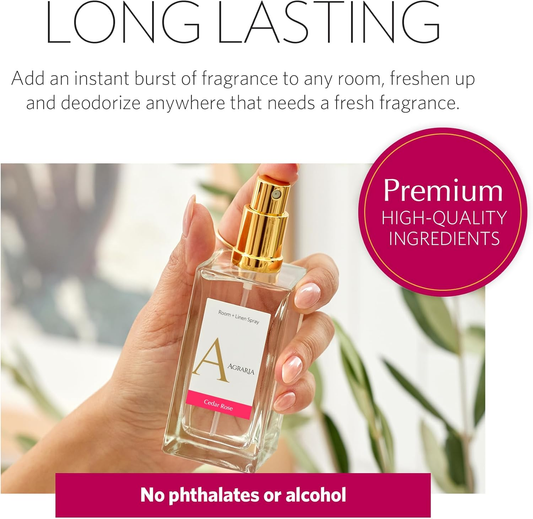 Room and Linen Spray, Luxury Fragrance for Clothes, Bedding, and More – Made with 100% Natural Essential Perfume-Grade Oils