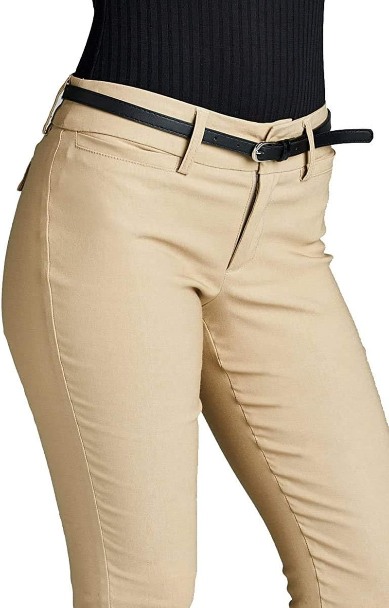 Women'S Belted Bengaline Ankle Length Pants