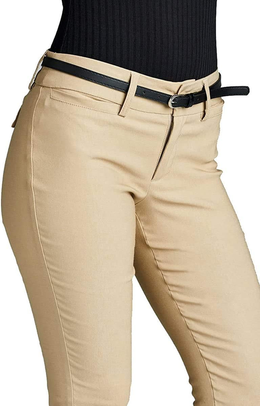 Women'S Belted Bengaline Ankle Length Pants