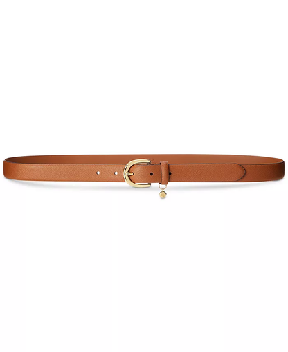 Women'S Charm Crosshatch Leather Belt