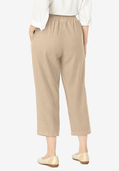 Women'S plus Size 7-Day Denim Capri