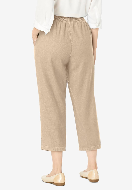 Women'S plus Size 7-Day Denim Capri
