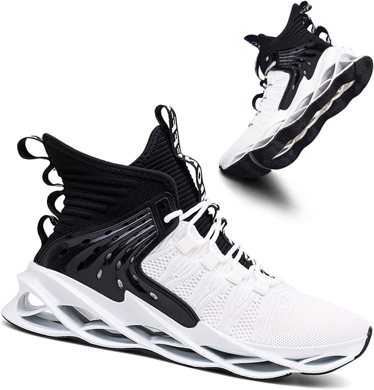 Men'S Running Shoes Non Slip Athletic Tennis Walking Blade Type Sneakers Hip Hop