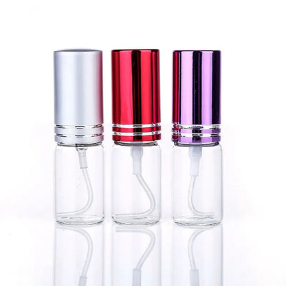 20Pcs/Lot New 5Ml 10Ml Travel Portable Perfume Bottle Spray Bottles Sample Empty Containers Atomizer Mini Refillable Bottles