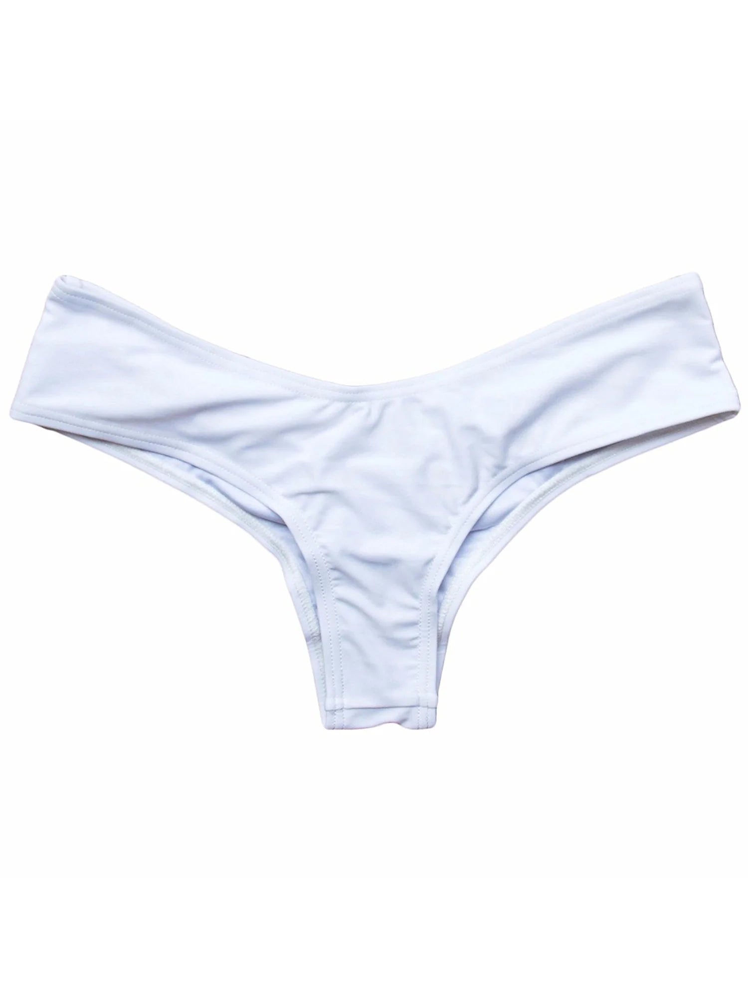 Sexy Women'S Itsy Back Ruched Thong Bikini Bottoms Brazilian Swimsuit Swimwear Beachwear Bathing Cheeky Panty