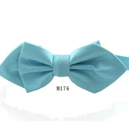 NEW Classic Bowtie Fashion Neckwear Adjustable Men Bow Tie for Wedding Solid Color Polyester Suits Bowties for Men