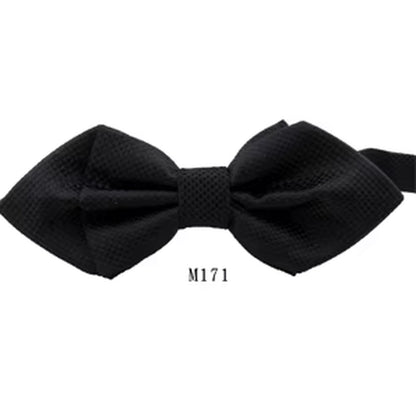NEW Classic Bowtie Fashion Neckwear Adjustable Men Bow Tie for Wedding Solid Color Polyester Suits Bowties for Men