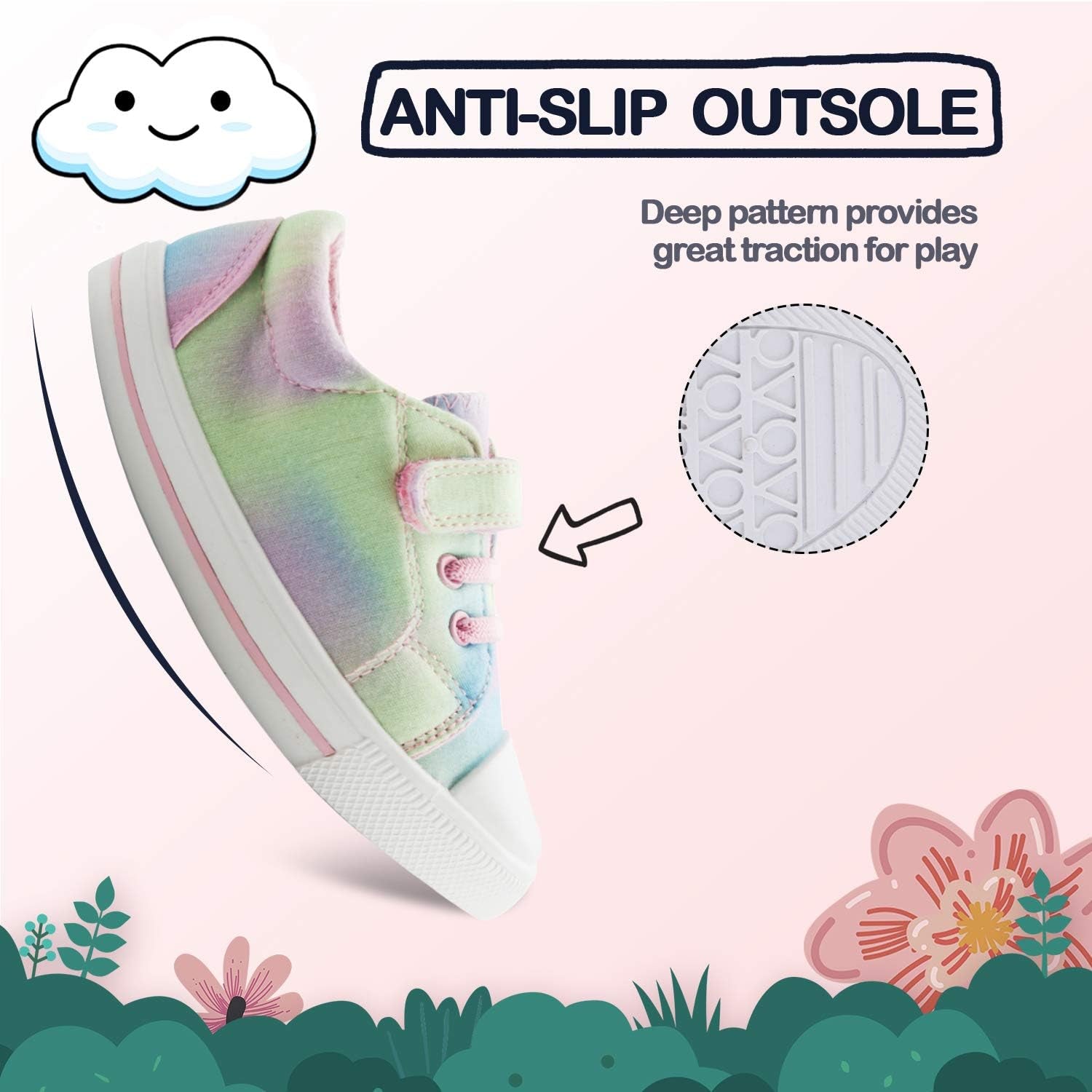 Toddler Shoes Boys Girls Canvas Sneakers Size 4-13
