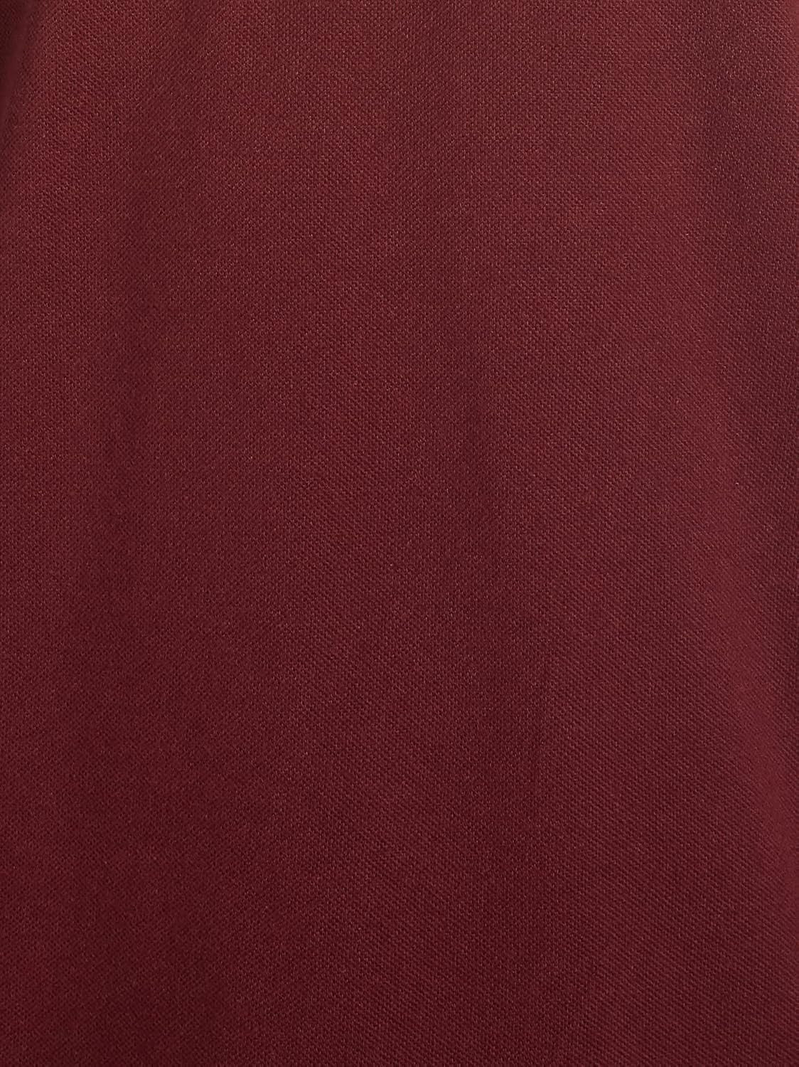 Men'S Short Sleeve Solid Cotton Pique Polo Shirt