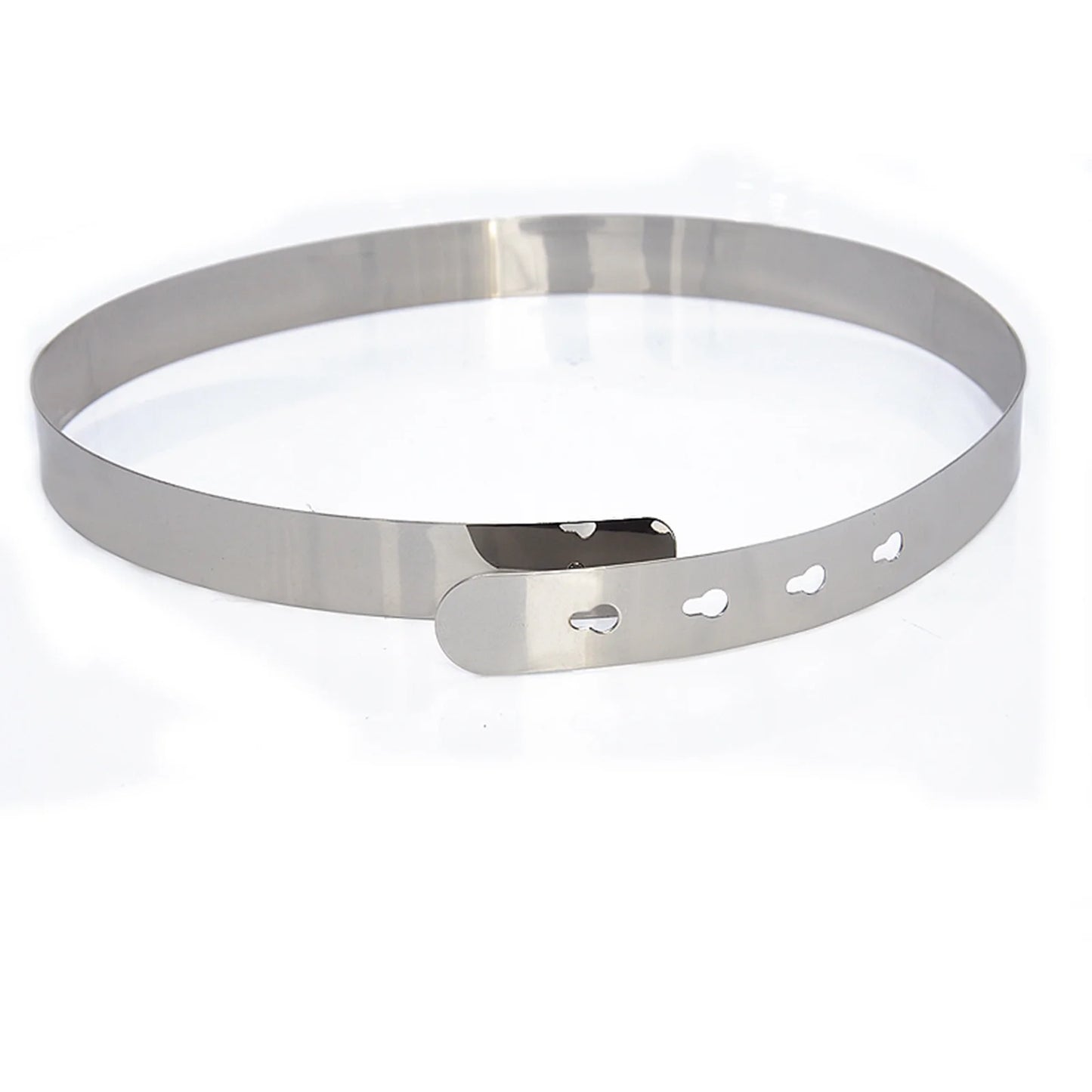 Female Leather Belt Women Silver Buckle Women Skinny Metal Belts Women Slim Fit Metal Chain Belts Gold Silver Thin Stretch Metal Fashion Dress Belts Belts for Women Western Style Black