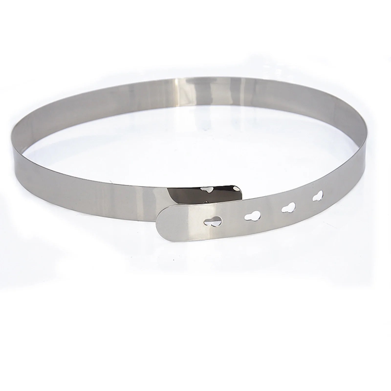Female Leather Belt Women Silver Buckle Women Skinny Metal Belts Women Slim Fit Metal Chain Belts Gold Silver Thin Stretch Metal Fashion Dress Belts Belts for Women Western Style Black