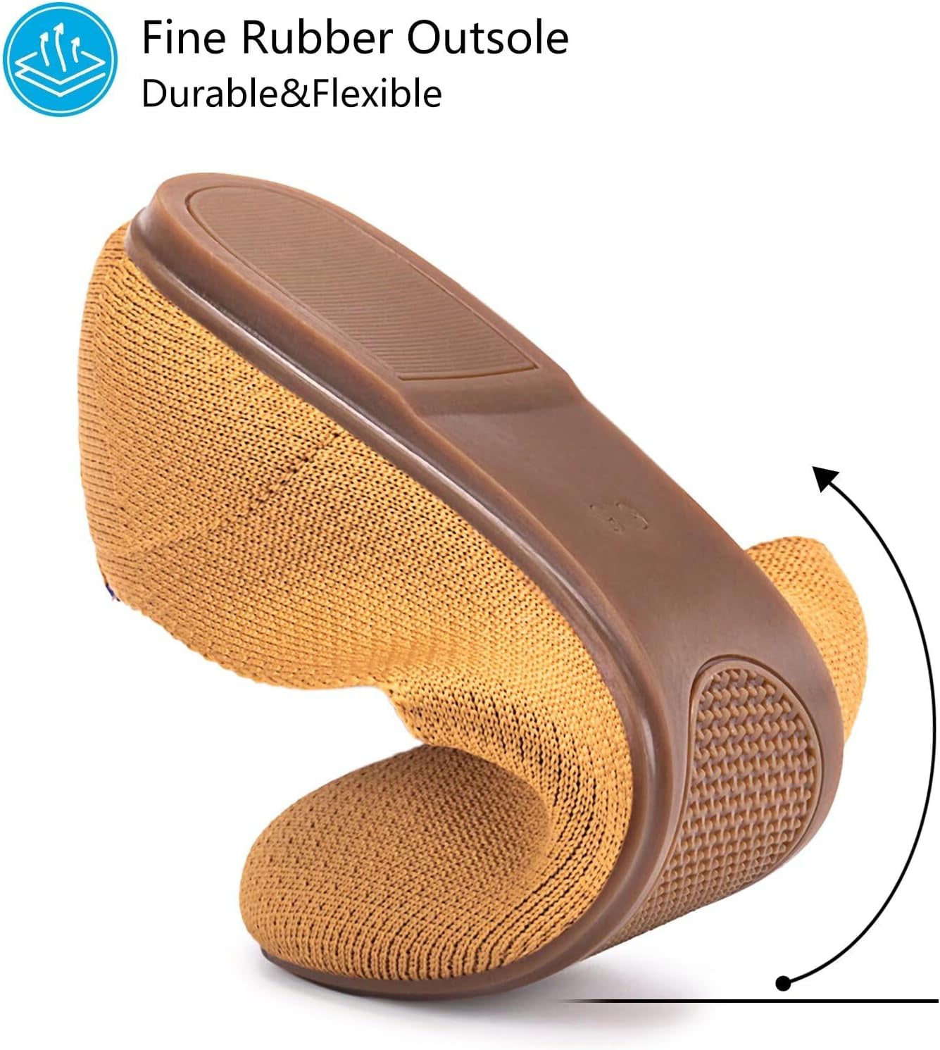 Women’S Ballet Flat Shoes Knit Dress Shoes round Toe Slip on Ballerina Walking Flats Shoes for Woman Low Wedge Comfort Soft