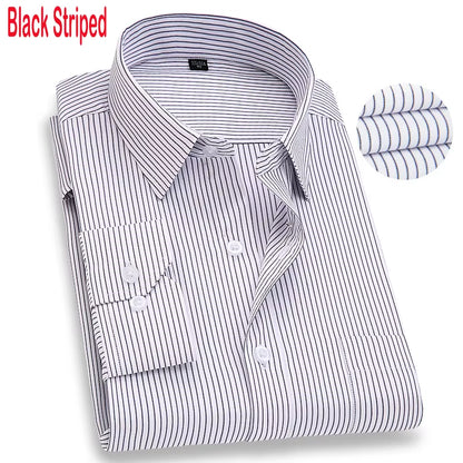 Men'S Top Quality Dress Shirts 2023 Fashion New Slim Fit Long Sleeve Shirt Men Black White Formal Button up Shirt Chemise Homme