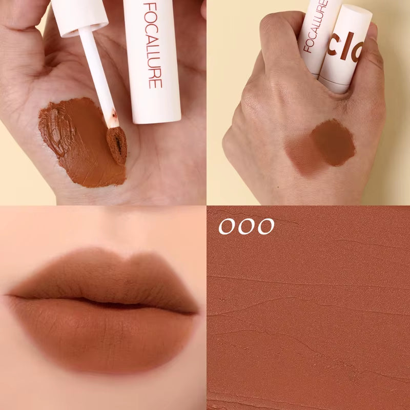 Matte Lipstick Velvet Mist Lip Clay Not Dry Lip Cream 25 Color Nude Lip Stick Waterpoof Lip Cosmetic Makeup Wholesale