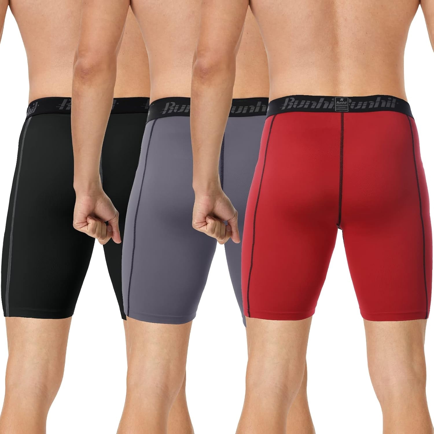 Compression Shorts Men Underwear Spandex Running Shorts Workout Athletic