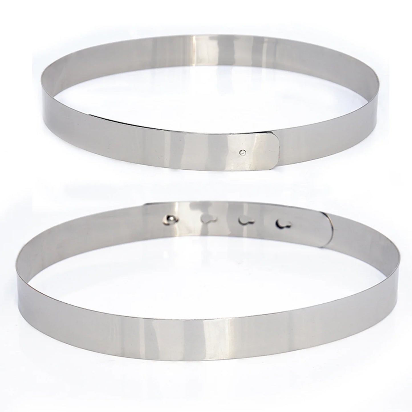 Female Leather Belt Women Silver Buckle Women Skinny Metal Belts Women Slim Fit Metal Chain Belts Gold Silver Thin Stretch Metal Fashion Dress Belts Belts for Women Western Style Black
