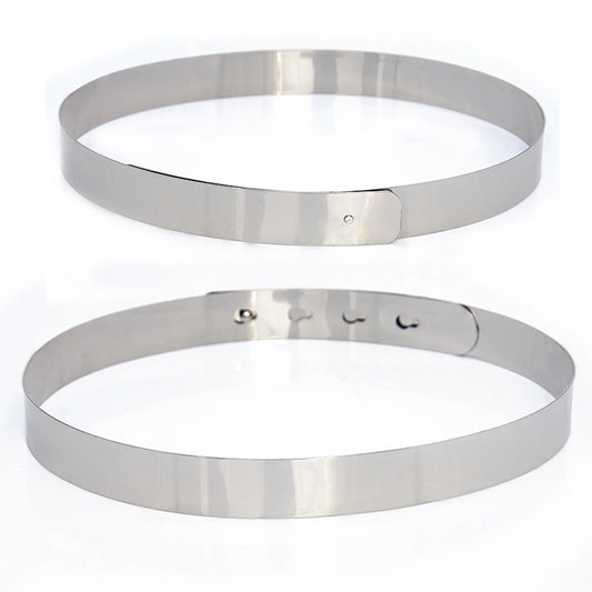 Female Leather Belt Women Silver Buckle Women Skinny Metal Belts Women Slim Fit Metal Chain Belts Gold Silver Thin Stretch Metal Fashion Dress Belts Belts for Women Western Style Black