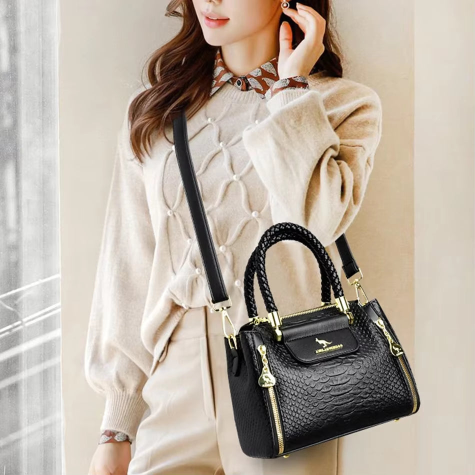Fashion Crossbody Bags for Women Designer Ladies Purses and Handbags High-Quality Soft Leather Women Shoulder Messenger Bags Sac