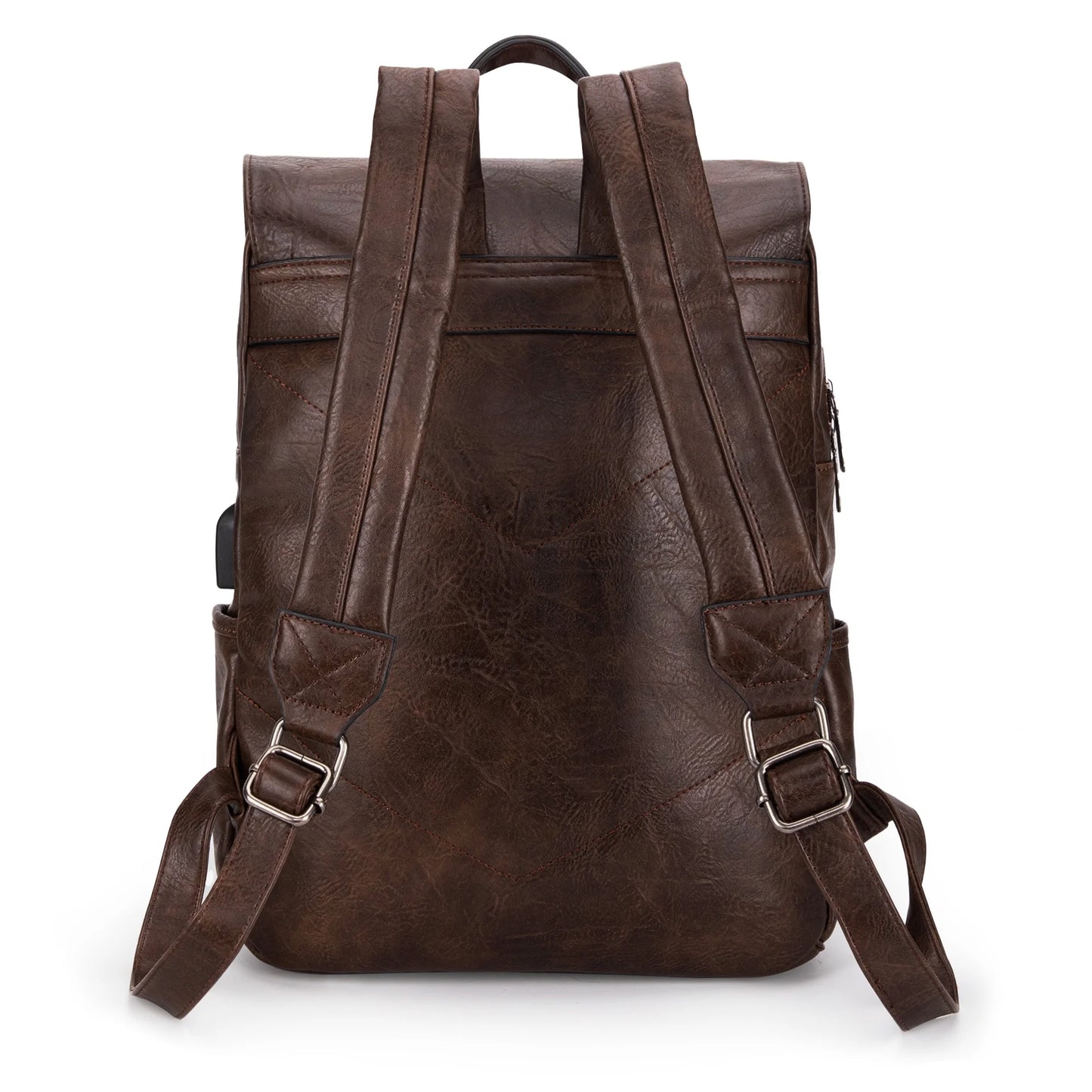 Wrangler Backpack Purse for Womens, Waterproof Vegan Leather Travel Backpacks Handbags for Man, Ladies Casual Shoulder Bags with USB Charging Port