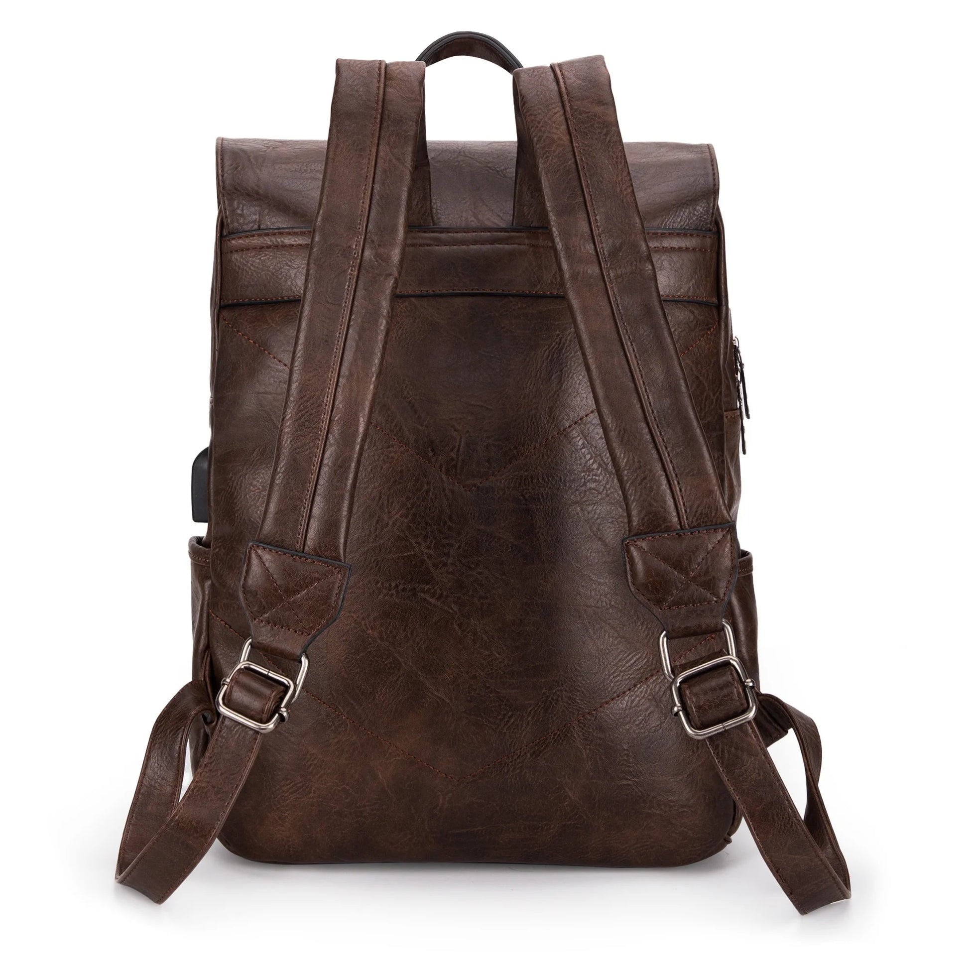 Wrangler Backpack Purse for Womens, Waterproof Vegan Leather Travel Backpacks Handbags for Man, Ladies Casual Shoulder Bags with USB Charging Port