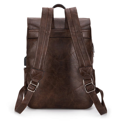 Wrangler Backpack Purse for Womens, Waterproof Vegan Leather Travel Backpacks Handbags for Man, Ladies Casual Shoulder Bags with USB Charging Port
