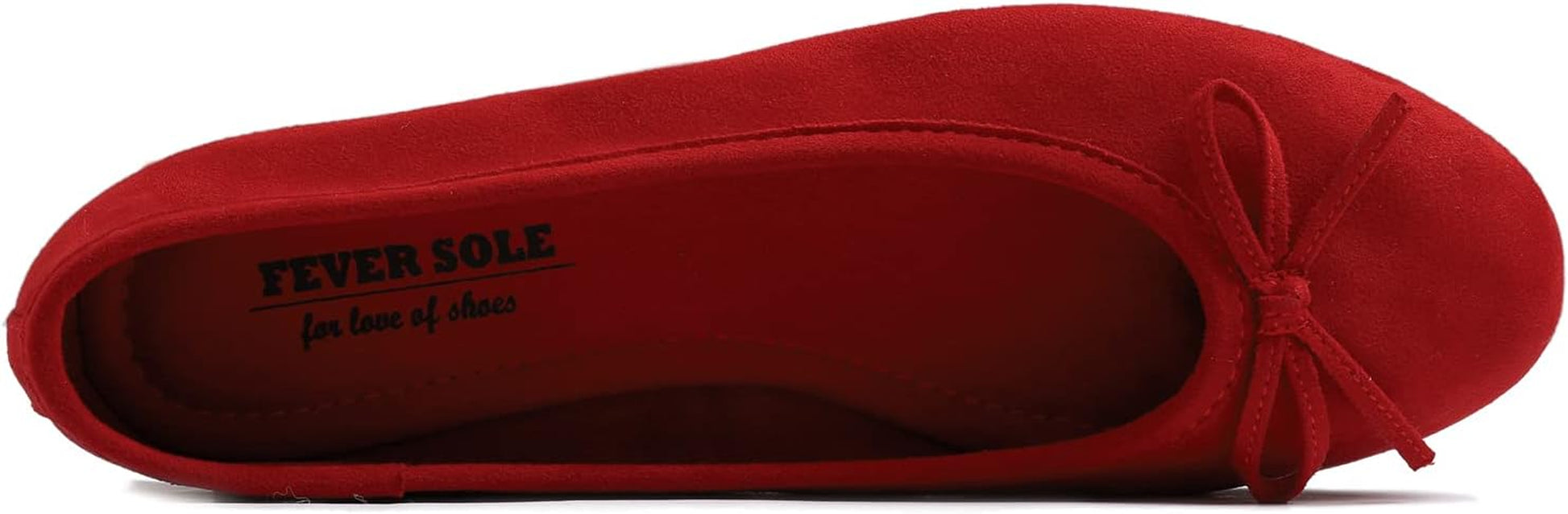Women'S Ultra Soft Colorful Memory Foam Cushioned Faux Suede Home Ballet Flats