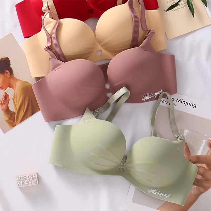 Sexy Hollow Out Bras for Women Lingerie Seamless Wireless Push up Bra Bralette Comfortable Brassiere Female Underwear Intimates