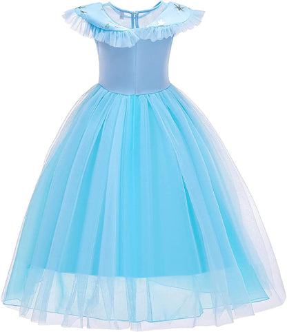 Princess Dress for Girls Princess Costume for Kids Costume Halloween Birthday Party Dress Up