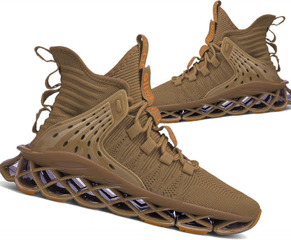 Men'S Running Shoes Non Slip Athletic Tennis Walking Blade Type Sneakers Hip Hop