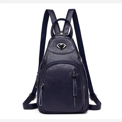 Women Fashion Backpacks Shoulder School Bags for Teenage Girls Preppy Style Sackpack PU Leather Rucksack Female Knapsack