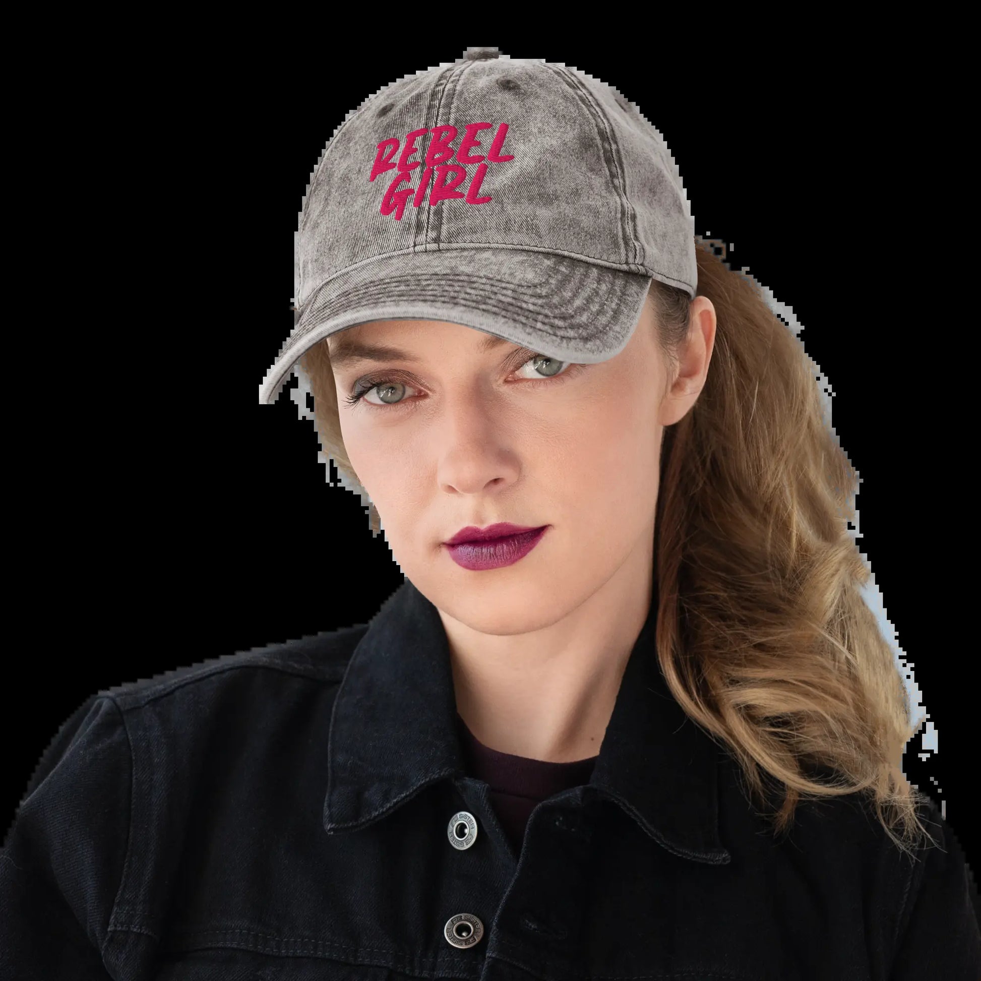 Vintage Cap REBEL GIRL Vintage Cotton Twill Cap