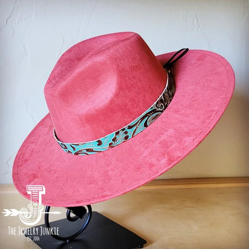 Cowboy Turquoisewestern Leather Band W/ Choice Hat